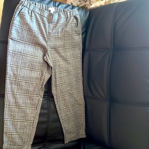 Primark Grey Plaid Trousers